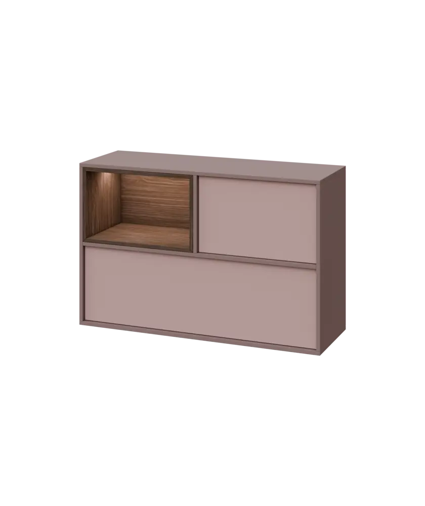 ERY H1231 L horní modul, levý, 2-výklop/nika, 770x1200x400, pudrová